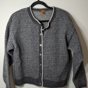 Colorado Clothing Co Vintage Shetland Wool Cardigan Sweater Women's L Nordic